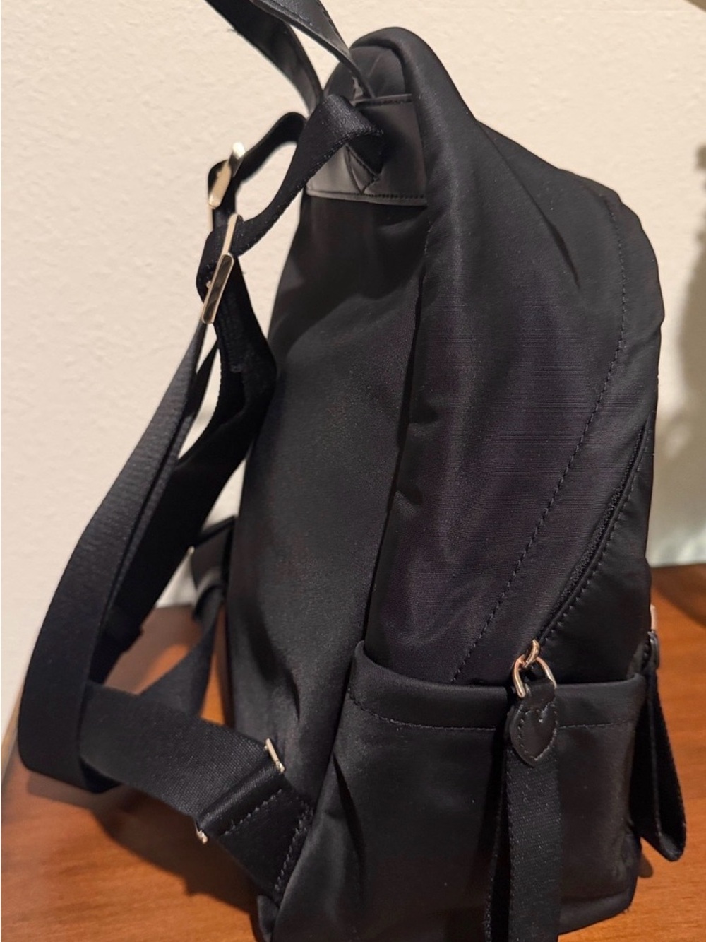 Kate Spade NY Chelsea Medium Black Nylon Backpack - Picture 4 of 7